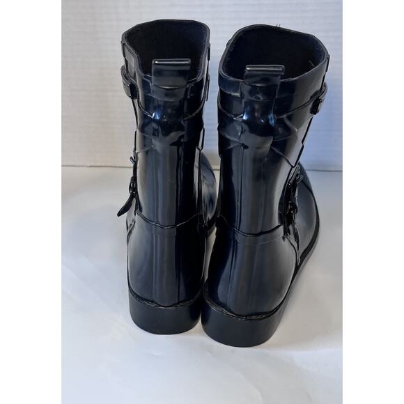 Coach Lester Boots Black Women's Size 10B Rubber Rain - Picture 5 of 10